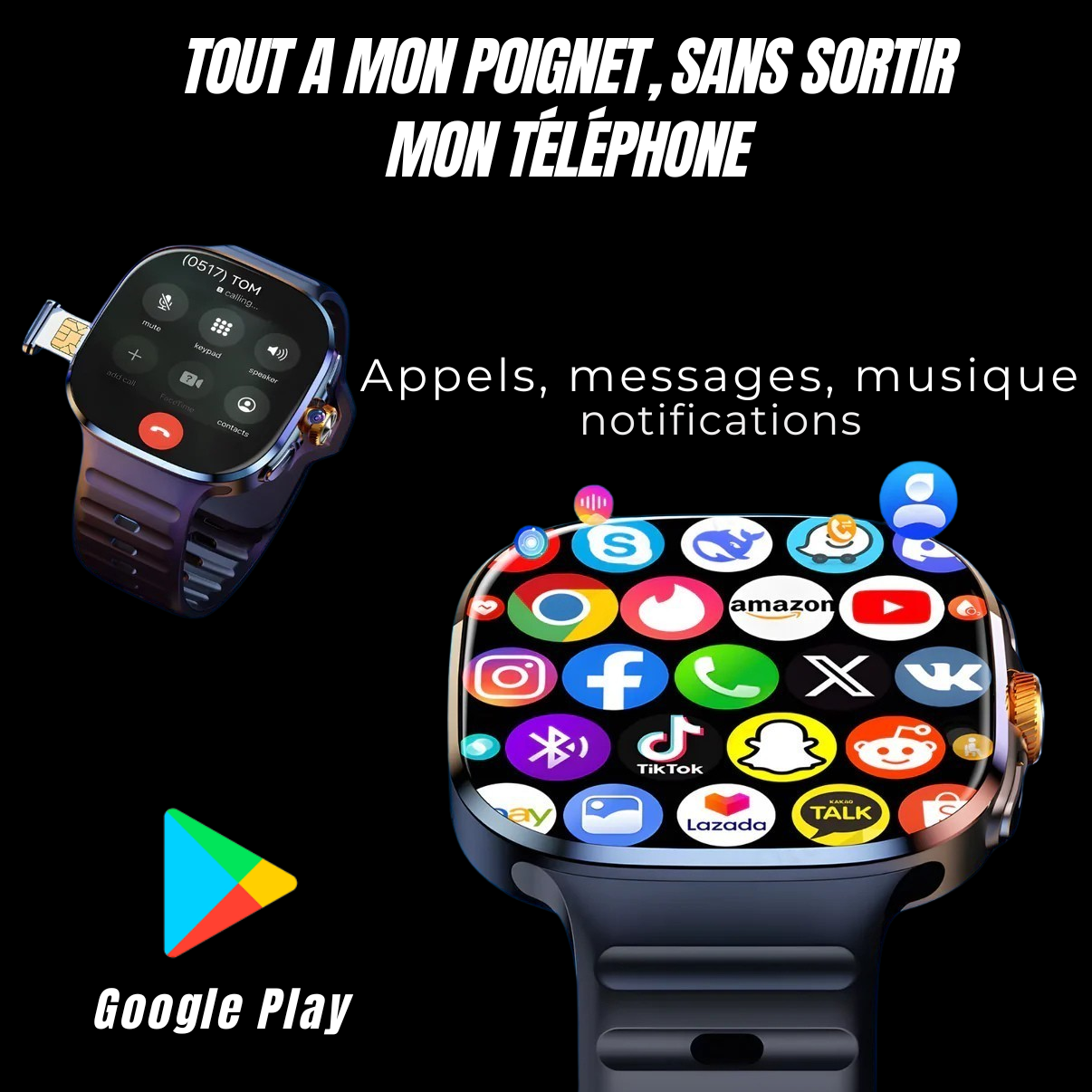 Melyos Watch connect 5G + Écouteurs OFFERT